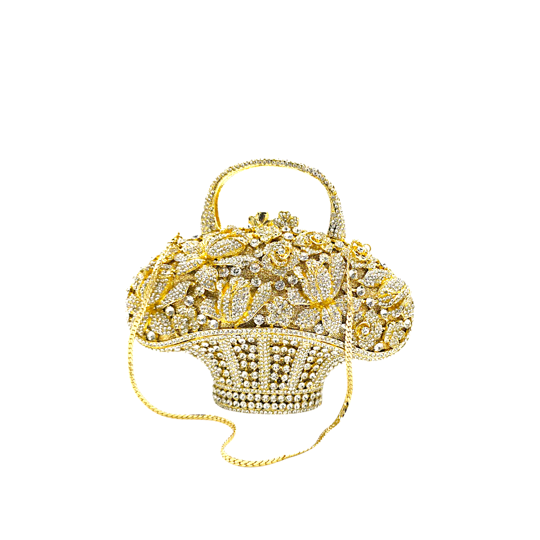 Stylish Flower Basket Clutch - Fashion Vogue 