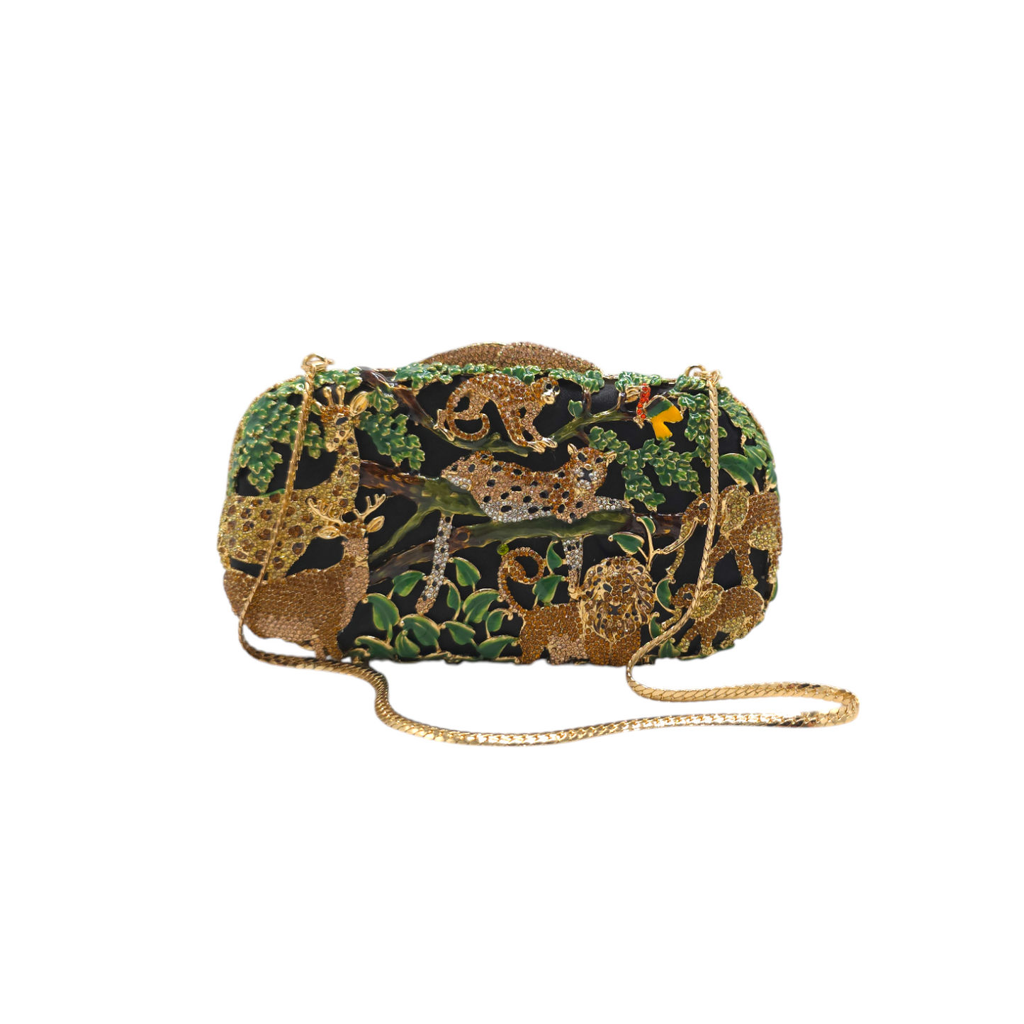 Crystal Animal Jungle Clutch - Fashion Vogue 