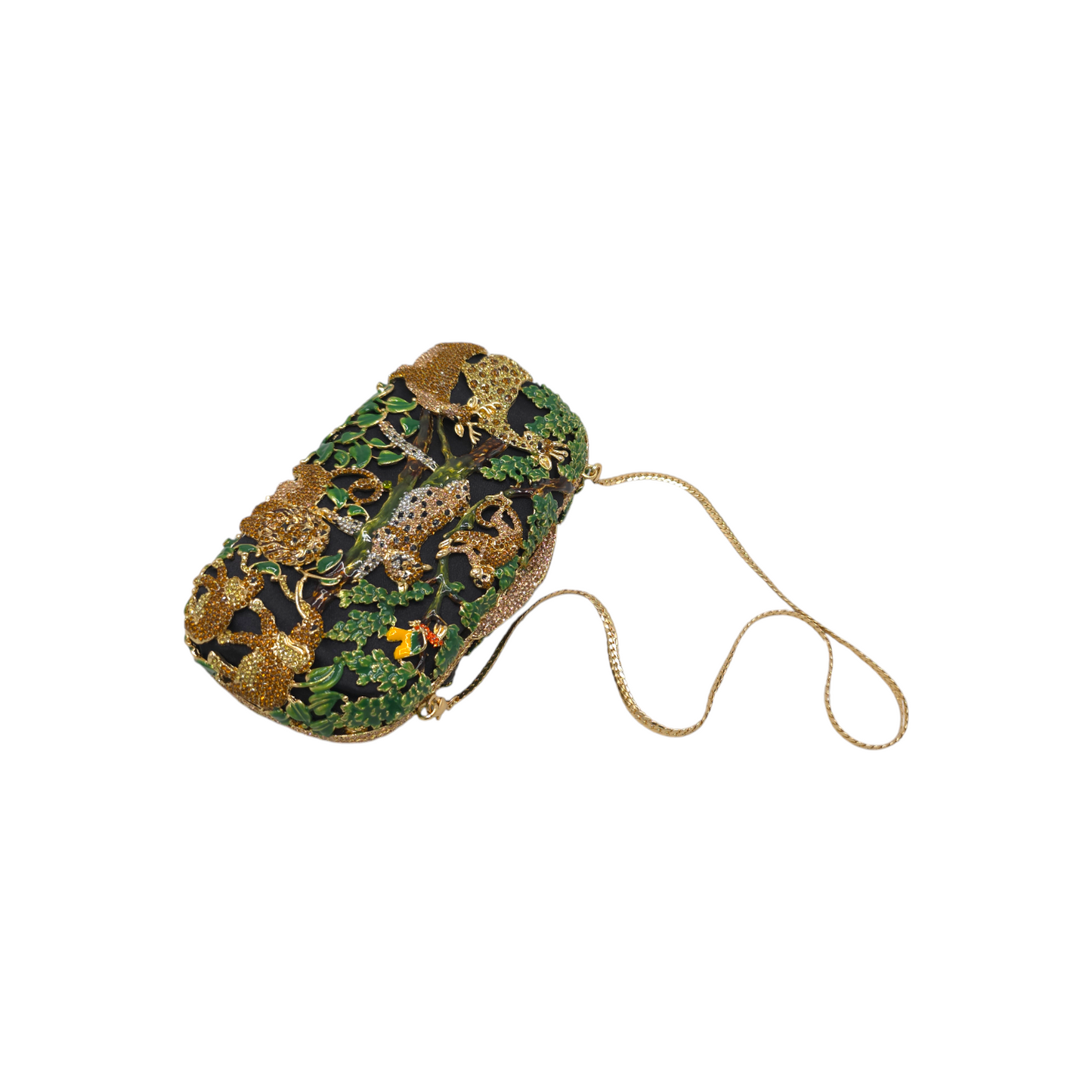 Crystal Animal Jungle Clutch - Fashion Vogue 