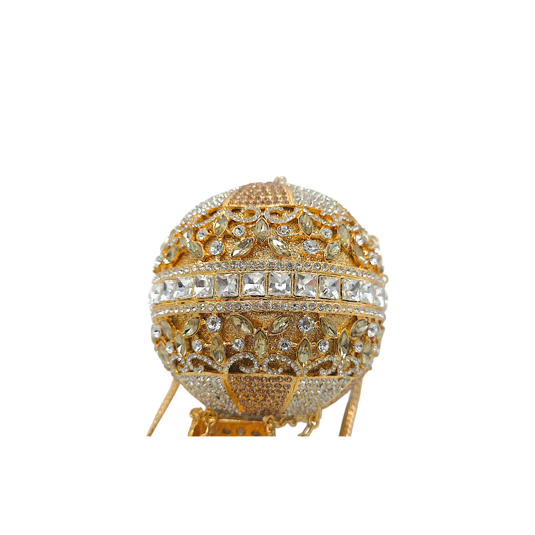 Hot Air Balloon Rhinestone Clutch - Fashion Vogue 