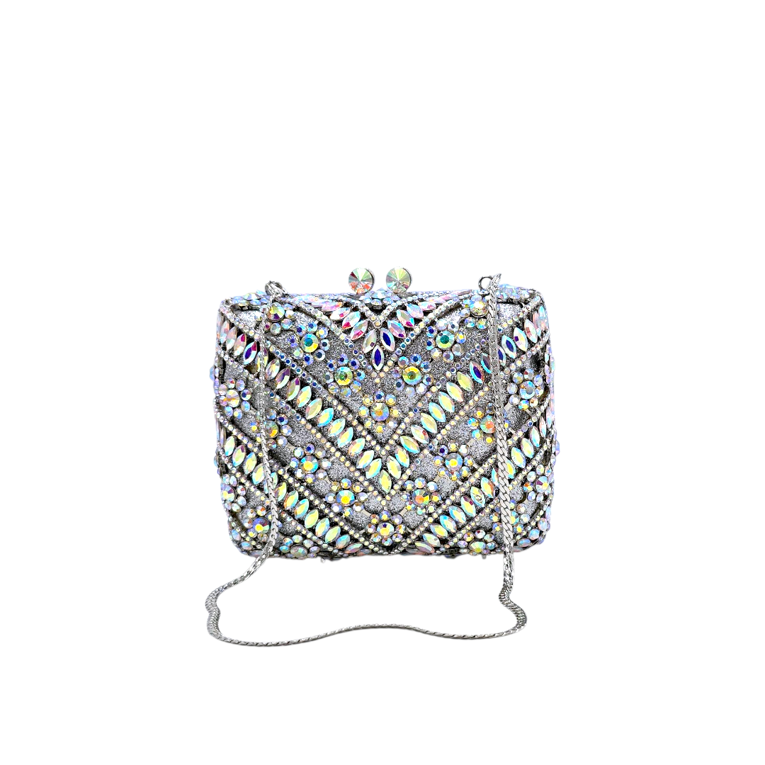 Elegant Embellished Crystal Clutch - FH03 - Fashion Vogue 