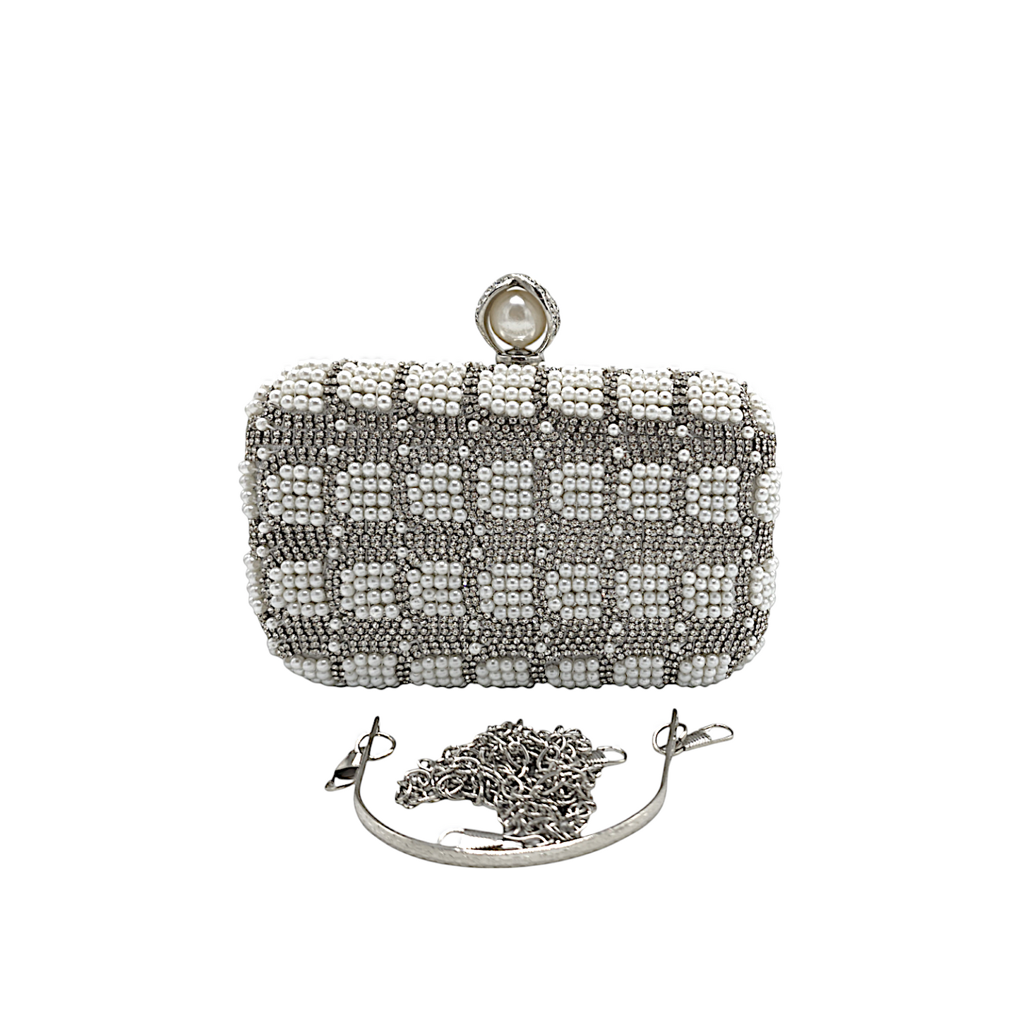 Pearl Beaded Clutch - Fashion Vogue 
