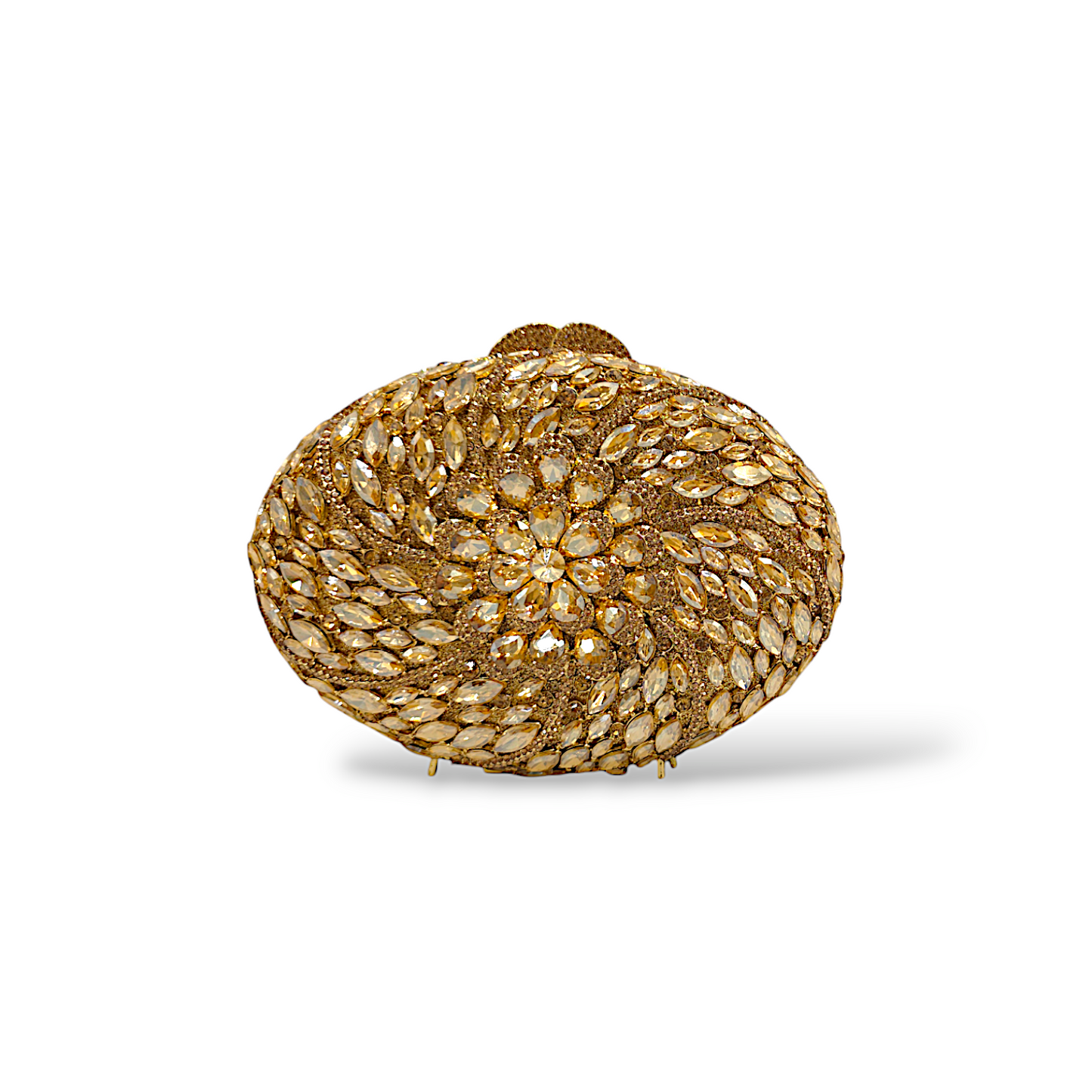 Oval Floral Clutch - Fashion Vogue 