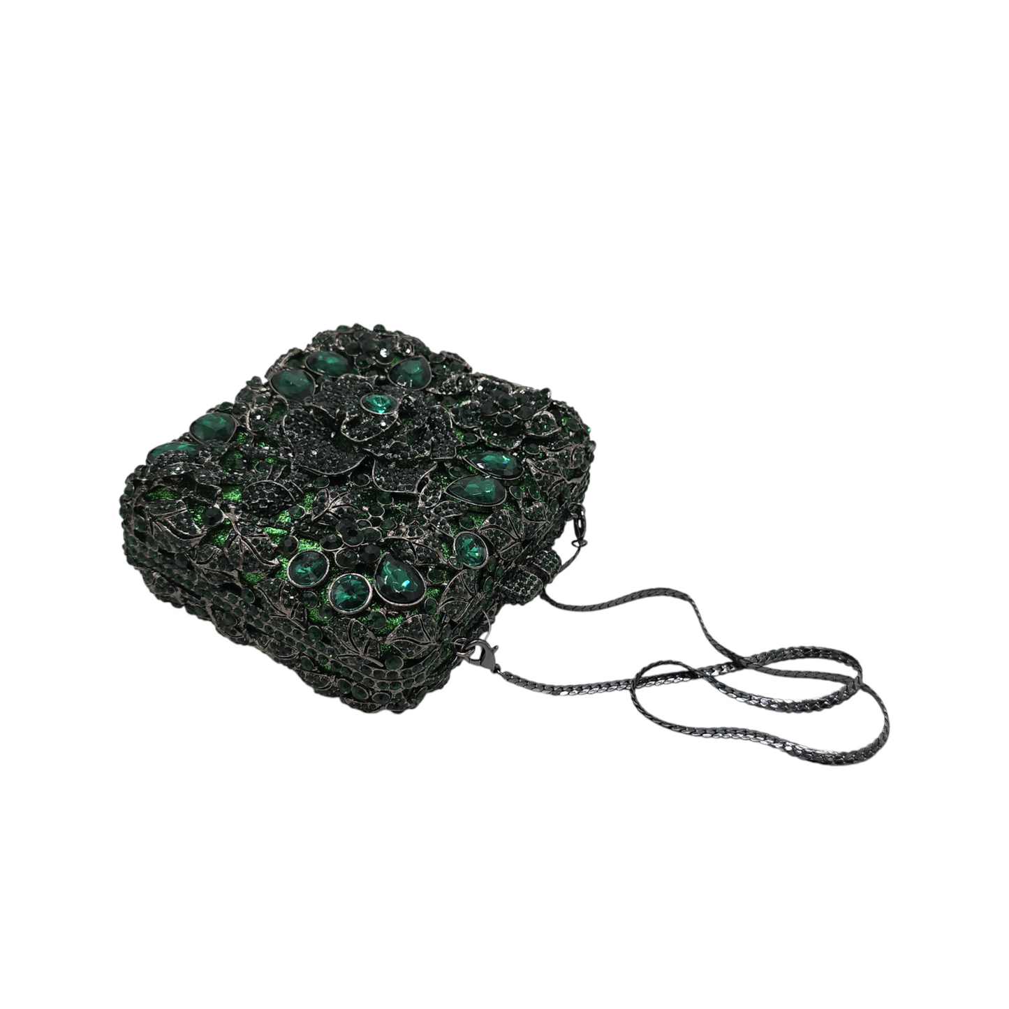 Square shape Rose Flower Clutch - Fashion Vogue 