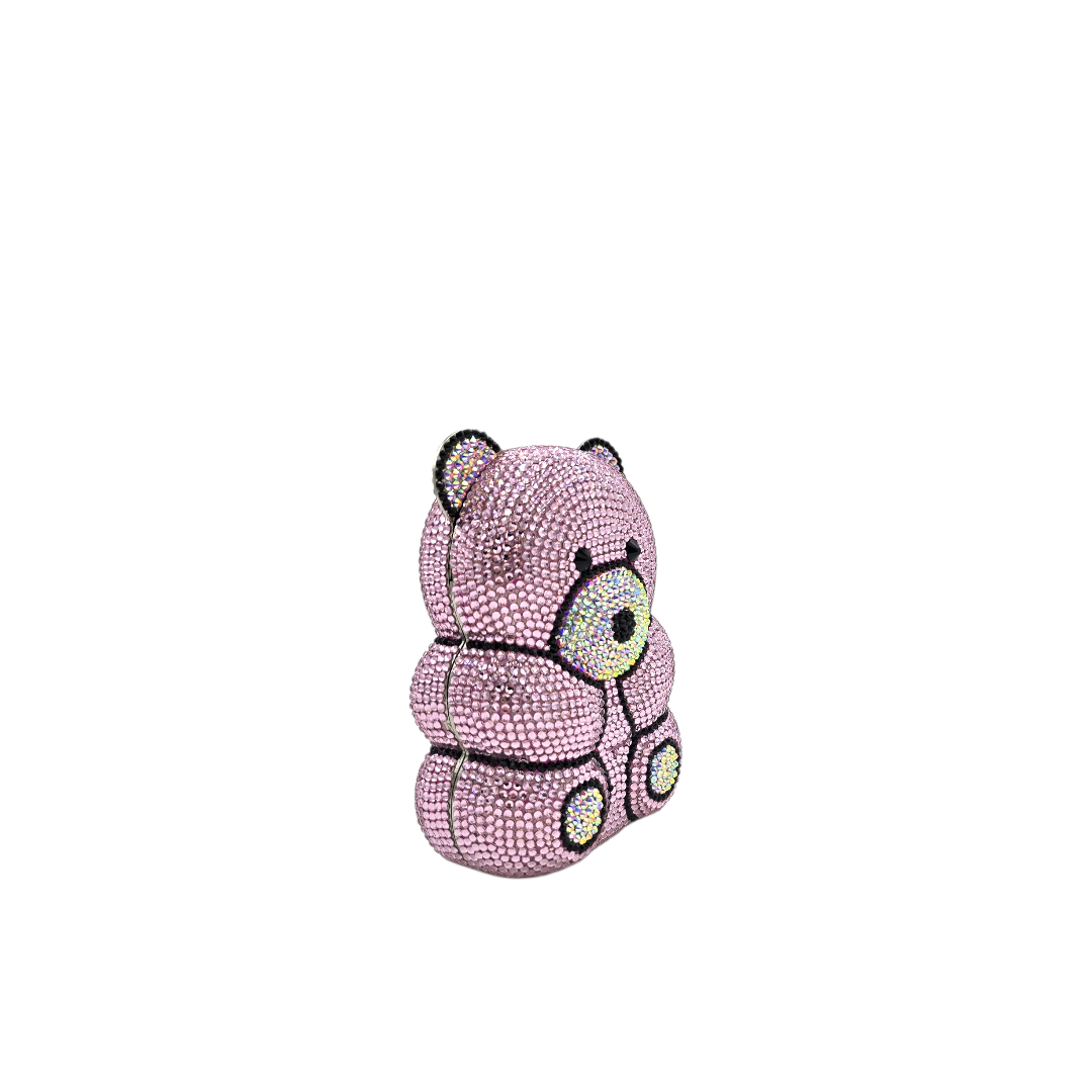 Crystal Teddy Bear Clutch - Fashion Vogue 